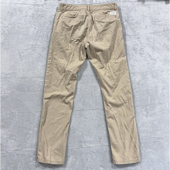 Quiksilver Chino Pants Mens 32x30 Straight Tapered Fit Flat Front Skateboard - Picture 2 of 11